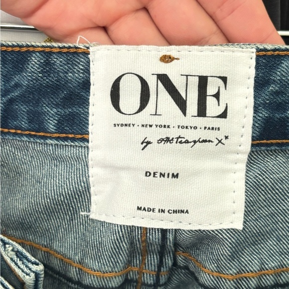 NWT One Teaspoon Freebirds Ripped Jeans in Vintage Blue Size 27 Kardashian - Picture 6 of 11
